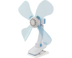 Eurotrail 12V met klem - Tafelventilator - Lichtblauw