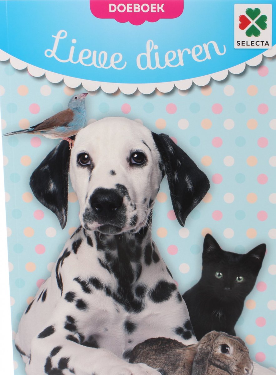 Selecta Tactic lieve dieren doeboek - 48 pagina's - kleur- en activiteitenboek voor kinderen - schattige dieren - vanaf 2 jaar