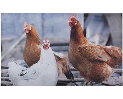 foto van Best for Boots Deurmat kippen