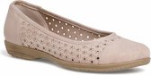 Jana Dames Ballerina 8-8-22169-28 400 beige H-breedte Maat: 42 EU