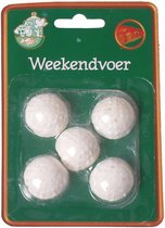 weekendvisvoer blok 30 gram wit 5 stuks