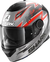 SHARK SPARTAN 1.2 ADRIAN PARASSOL Motorhelm integraalhelm Mat Antraciet Rood - Maat XL