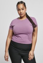 Urban Classics Crop top -4XL- Stretch Jersey Paars