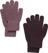 CeLaVi - Handschoenen voor kinderen - 2-pack - Magic Glitter - Rose Brown - maat Onesize (7-12yrs)