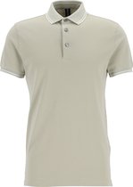 Profuomo slim fit polo - stretch katoen pique - licht groen -  Maat: L