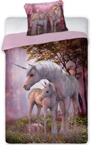 Unicorn Dekbedovertrek Magical - Eenpersoons - 140  x 200 cm - Katoen