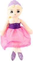 Princess Friends Stoffen Knuffelpop 35 cm Paars