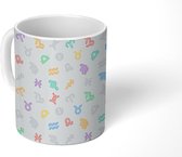 Mok - Koffiemok - Patronen - Zodiac - Sterrenbeeld - Jongens - Kinderen - Kids - Baby - Mokken - 350 ML - Beker - Koffiemokken - Theemok