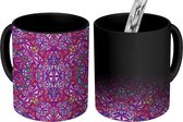 Magische Mok - Foto op Warmte Mokken - Koffiemok - Caleidoscoop - Regenboog - Abstract - Patronen - Magic Mok - Beker - 350 ML - Theemok