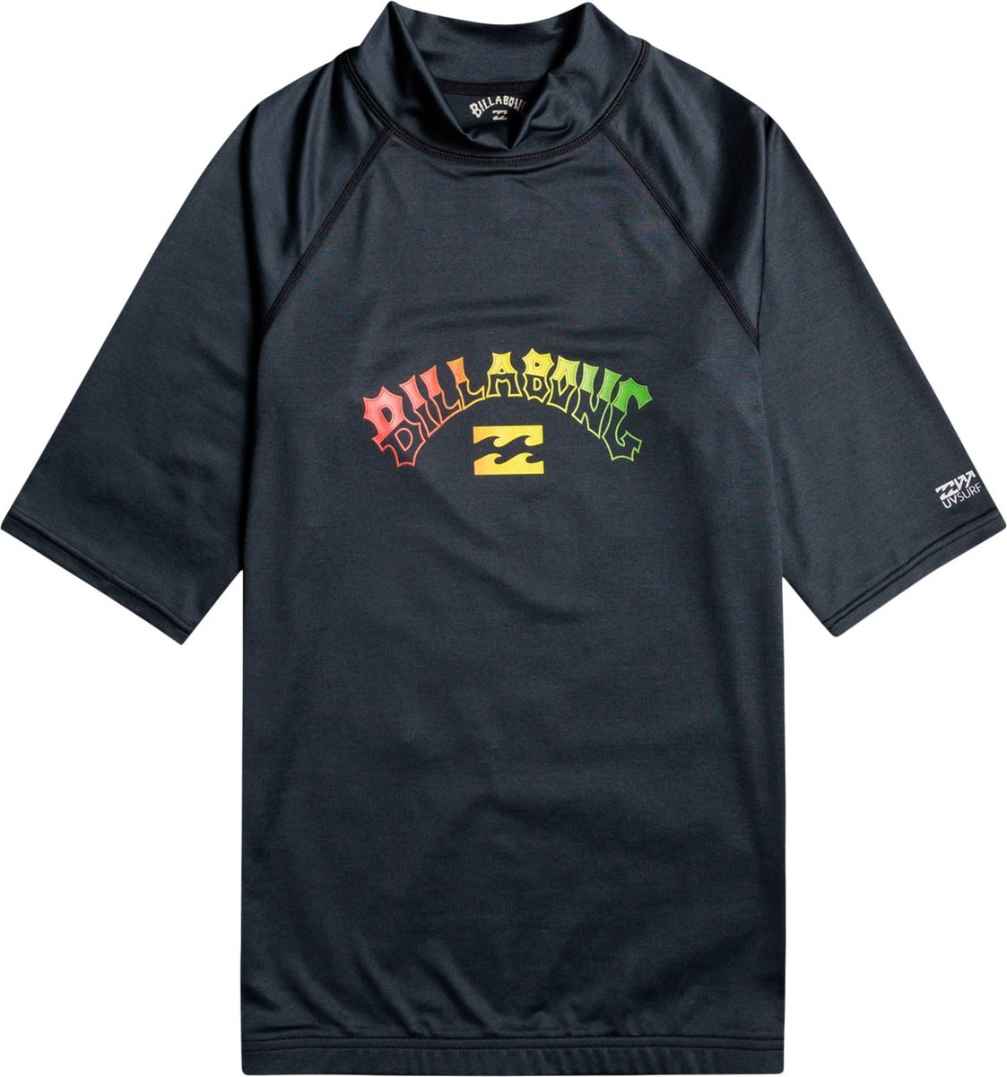 Billabong UV-rashguard voor heren Korte mouw Arch Zwarte Heide