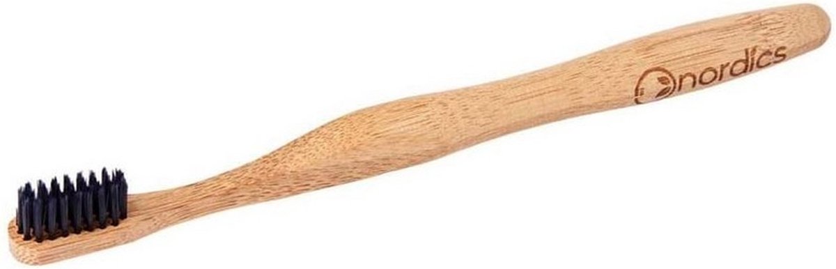 tandenborstel 23 cm bamboe/nylon bruin/zwart