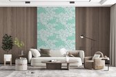 Behang - Fotobehang Patronen - Vintage - Bloemen - Breedte 225 cm x hoogte 350 cm