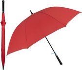 paraplu Golf windproef 102 x 132 cm microvezel rood