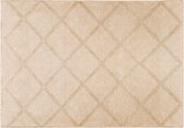 Vloerkleed ruiten design, Beige 160×230