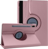 Samsung Tab S8 Plus hoes Draaibare Book Case Cover Rose Goud - Samsung Galaxy Tab S8 Plus hoesje 2022/ Tab S7 FE 2021/Tab S7 Plus 2020 hoesje -Tablet Hoes 12.4 Inch