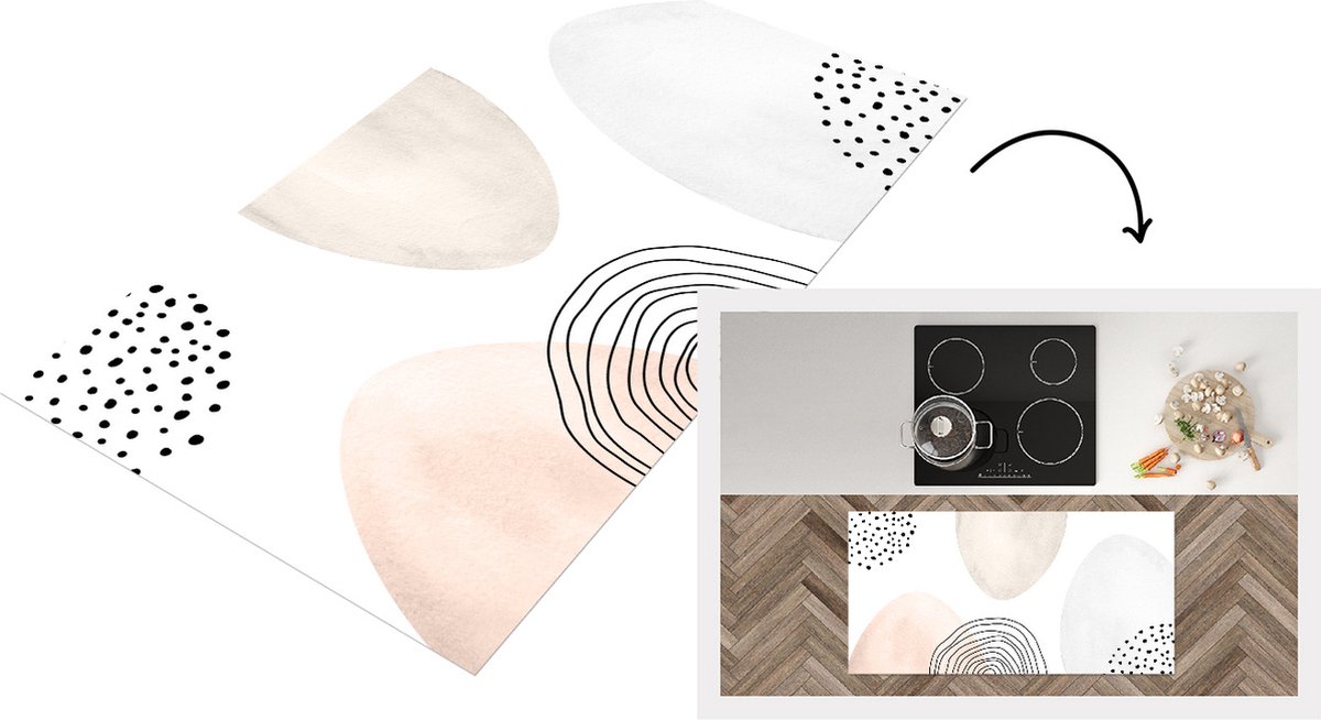 KitchenYeah Keukenloper - Loper keuken - Verf - Pastel - Pasen - Paaseitjes - Keukenloper vinyl multicolor, foto 2