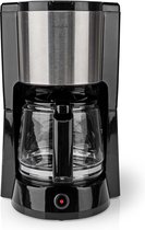 Nedis Koffiezetapparaat - Filter Koffie - 1.5 l - 12 Kopjes - Warmhoudfunctie - Zilver / Zwart