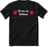 Nederland - Roze - T-Shirt Heren / Dames  - Nederland / Holland / Koningsdag Souvenirs Cadeau Shirt - grappige Spreuken, Zinnen en Teksten. Maat 3XL