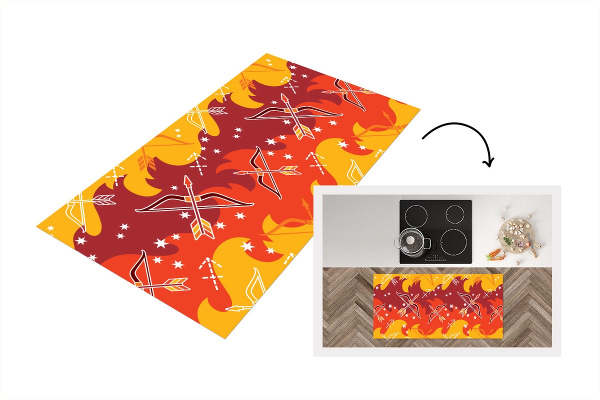 KitchenYeah Keukenloper - Loper keuken - Boogschutter - Zodiac - Design - Keukenloper vinyl multicolor, foto 7
