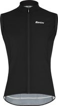 Santini Windstopper Mouwloos Heren Zwart - Nebula Puro Wind Vest Black - XL