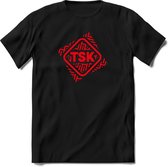 TSK Studio Shirt |Rood | T-Shirt Heren / Dames | Original & vintage | Sport Shirt Cadeau | Maat XXL