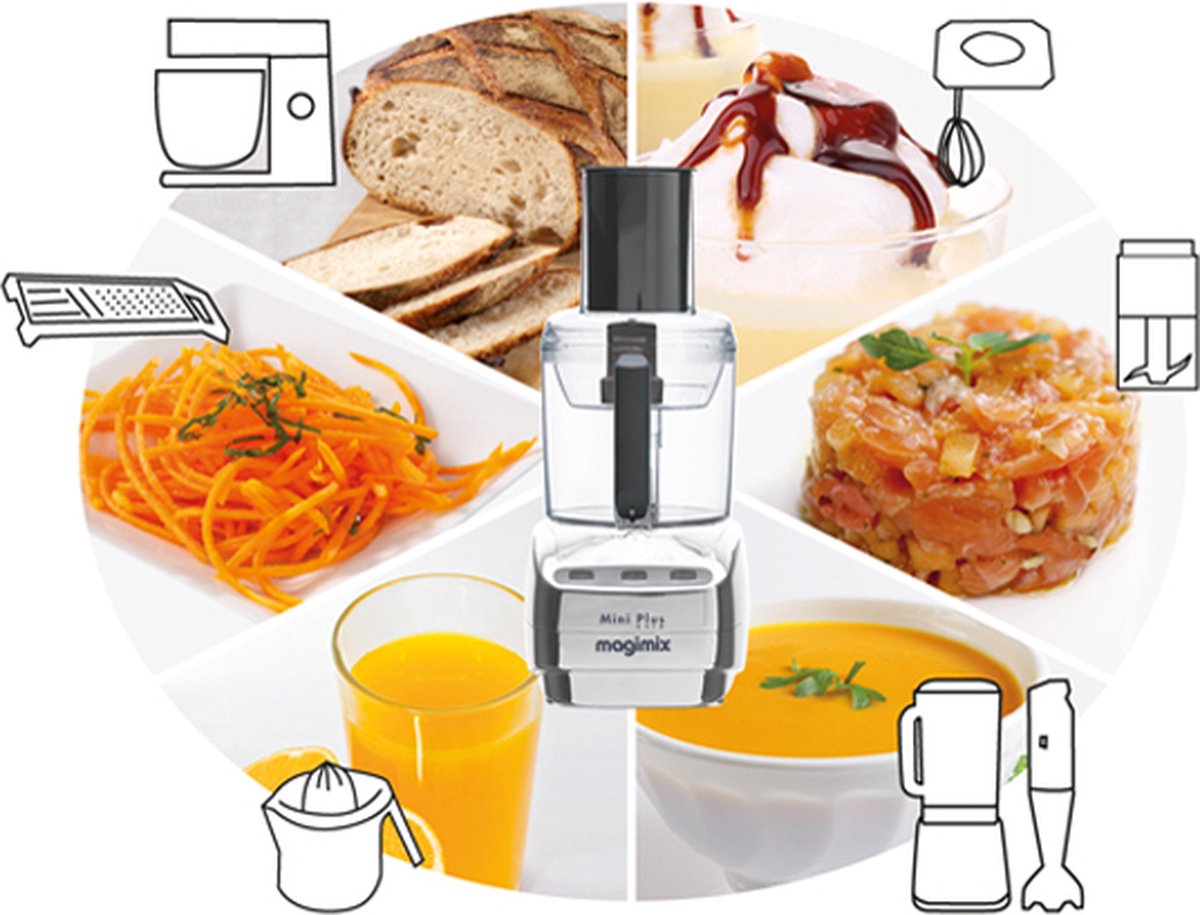 Magimix Le Mini Plus - Foodprocessor - Zwart thumbnail 6