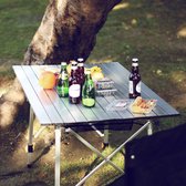 Opklapbare campingtafel - picknicktafel - met verstelbare hoogte - ultralichte tafel van aluminiumlegering - met draagtas - 120x70x78cm