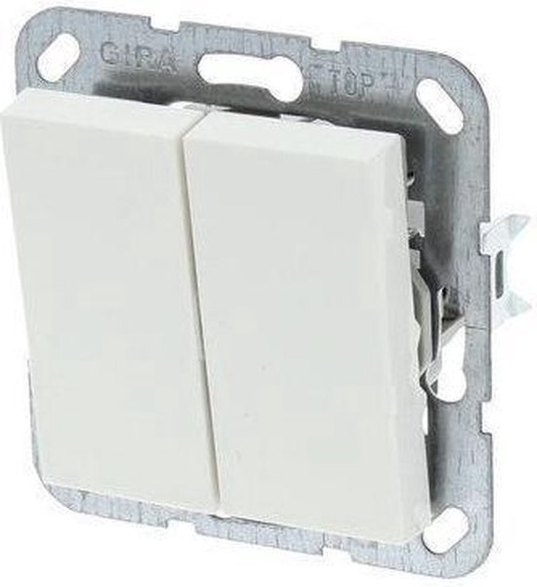 Gira SY55 Serieschakelaar - Inbouw - Polarwit