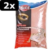 2x WOESTIJNZAND VOOR TERRARIA ROOD 5KG