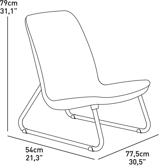 Keter 17197637 Lounge Set Rio, rotanlook, kunststof, wit, medium