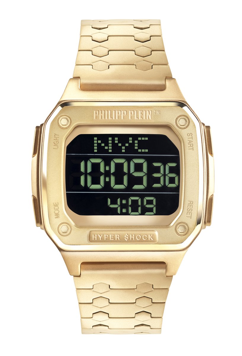 Philipp Plein Hyper $Hock PWHAA0621 Horloge - Staal - Goudkleurig - Ø 42 mm