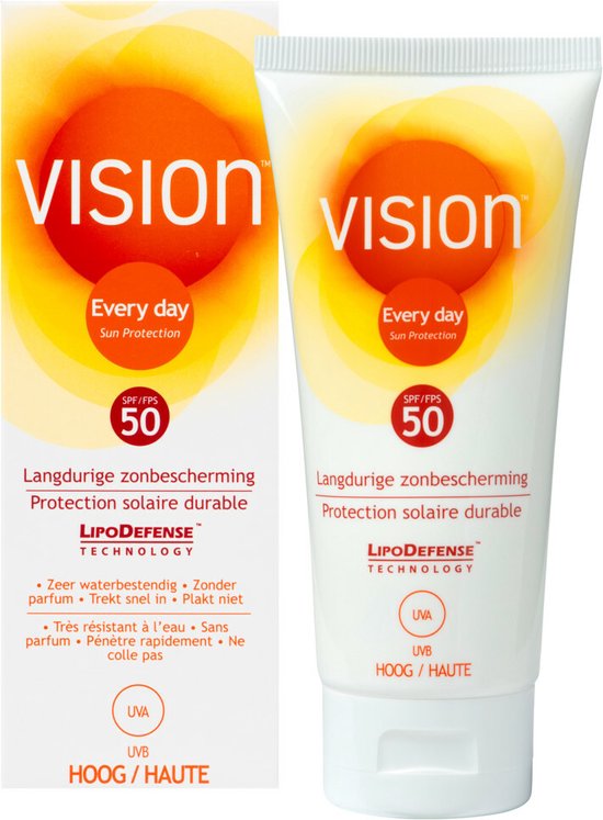 Vision Every Day Sun Protection Zonnebrand - SPF 50 - 90 ml - Vision