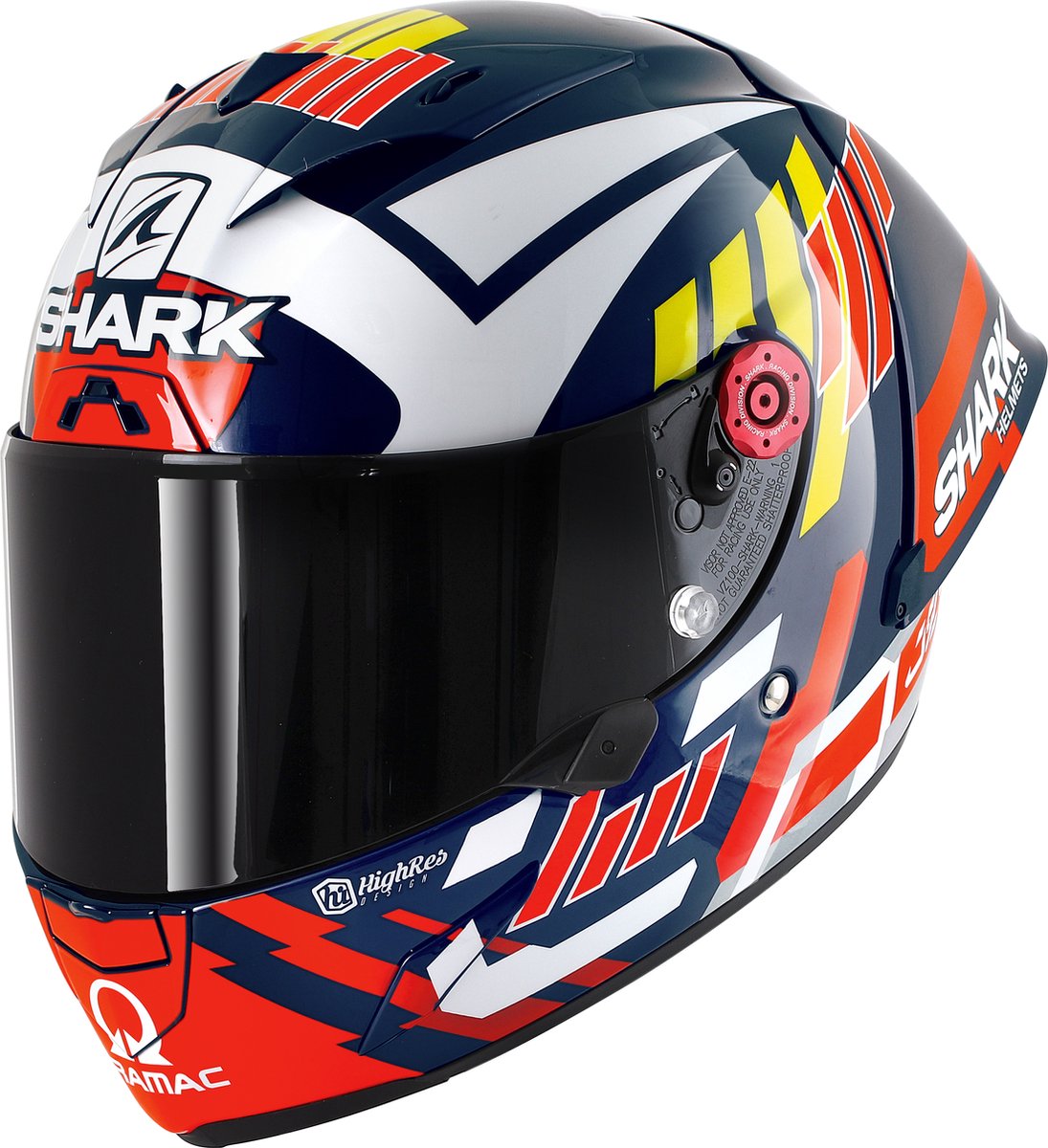 SHARK RACE-R PRO GP ZARCO SIGNATURE Motorhelm Integraalhelm Blauw Wit Rood - Maat M