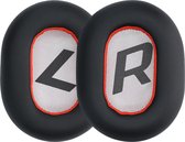kwmobile 2x oorkussens compatibel met Plantronics BackBeat PRO 2 - Earpads voor koptelefoon in zwart / rood / wit