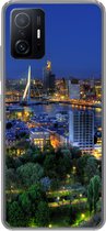 Geschikt voor Xiaomi 11T Pro hoesje - Rotterdam - Nederland - Skyline - Siliconen Telefoonhoesje
