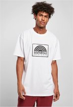 Urban Classics Heren Tshirt -XXL- Square Logo Wit