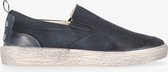 Yellow cab | Vulcan men 4-f black canvas slipon sneaker - off white clean sole | Maat: 43