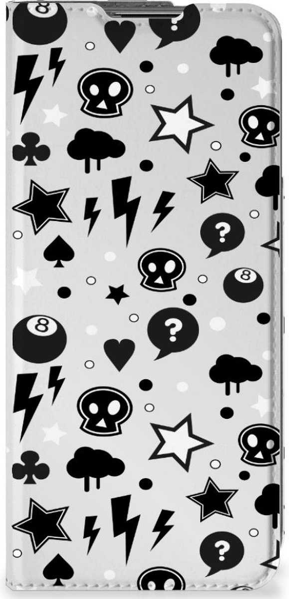 Mobiel BookCase OnePlus Nord CE 2 5G Silver Punk