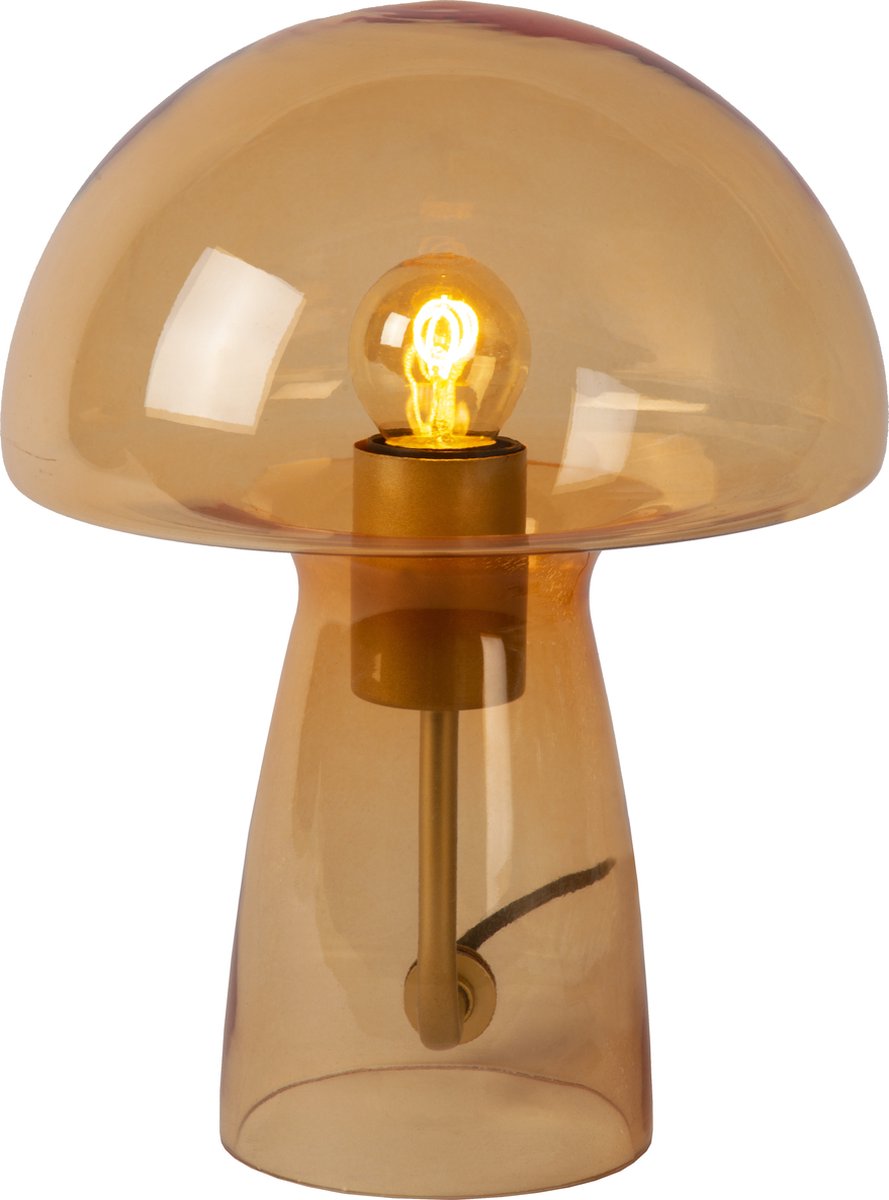 Lucide CATO - Lampe de table - Ø 23,5 cm - 1xE27 - Orange