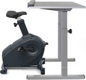 LifeSpan - Hometrainer (incl. Bijhorende Bureau) C3-DT5 48 - Blad 122cm breed - Elektronisch Verstelbare Desk Bike - Display - Grijs