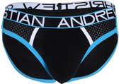 Andrew Christian Almost Naked Retro Mesh Brief Zwart - MAAT S - Heren Ondergoed - Slip voor Man - Mannen Slip