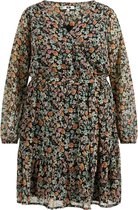 WE Fashion Dames jurk met dessin - Curve