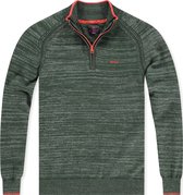 Half zip Trui Ross Sage Green (22AN463-1707)