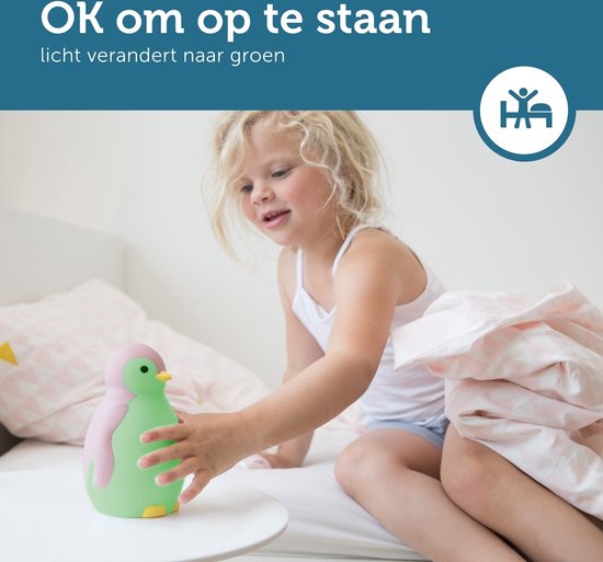 Zazu Pam Slaaptrainer - Pinguin - Met Bluetooth speaker en nachtlamp functie -  Roze — afbeelding 4