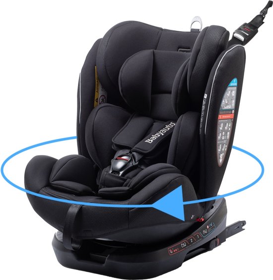 Theoretisch Voor een dagje uit donderdag Babyauto Biro D-Fix Autostoel - 360º draaibaar met Isofix - 0 tot 36 kg - 0  tot 12... | bol.com