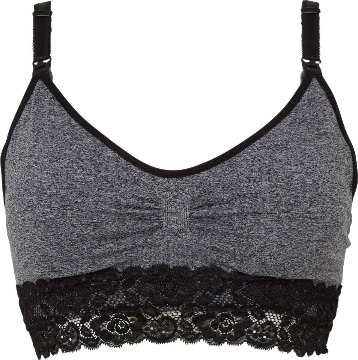 MAGIC Bodyfashion Mama Nursing Bra Lace Zwart Grijs Dames Zwart/Grijs