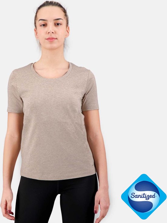 Artefit t-shirt vrouwen - shirt voor vrouwen - regular fit - Oatmeal Melange - XS
