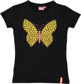 Ochill Kinderkleding Zwarte Meisjes Tshirt Korte Mouwen Kristin - 152/158