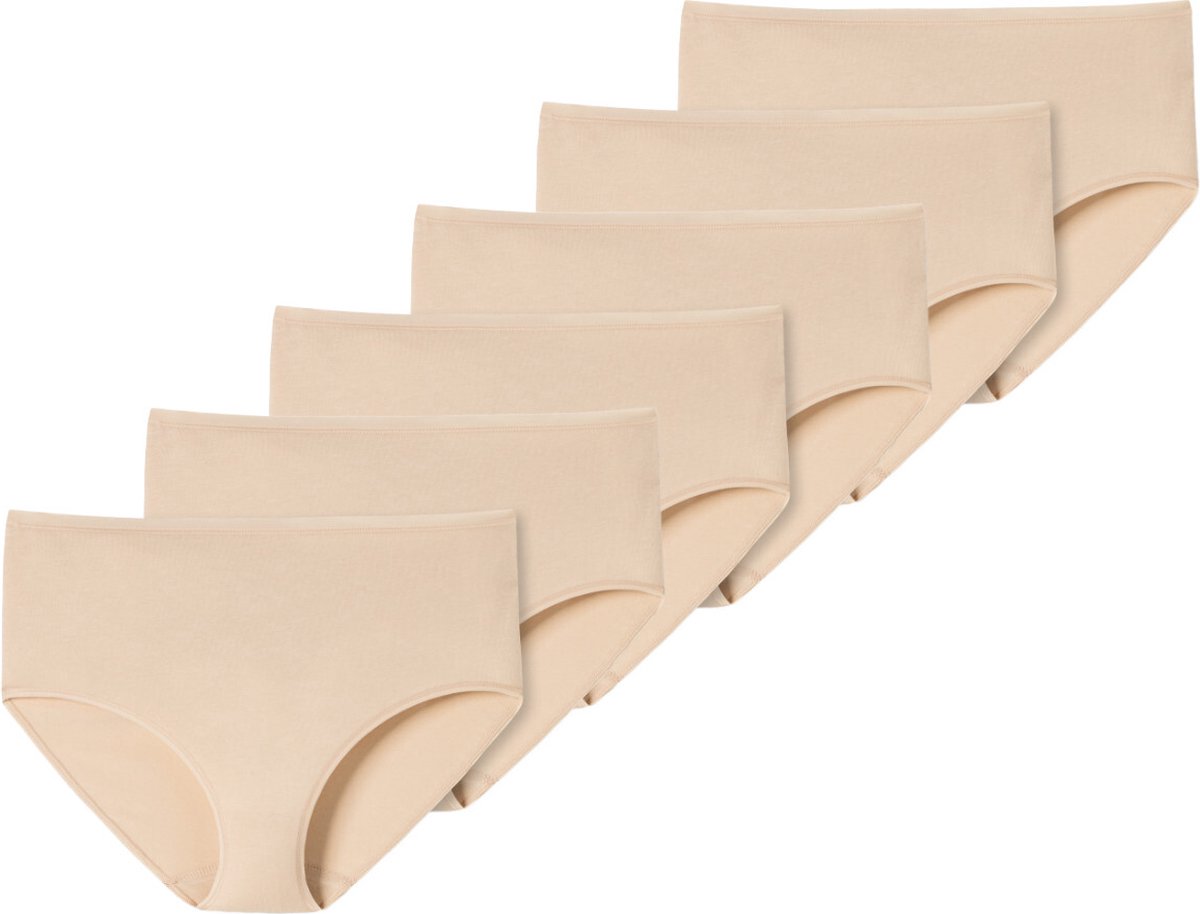 Schiesser Dames midi slip 6 pack 95/5 organic cotton