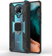 POCO F2 Pro Hoesje - Mobigear - Armor Ring Serie - Hard Kunststof Backcover - Zwart - Hoesje Geschikt Voor POCO F2 Pro